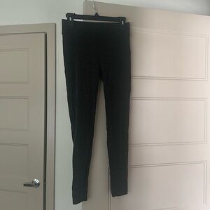 LOFT Xsmall black legging pants with white dots. Only worn once or twice
